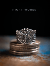 Death’s Head Moth Ring – Gothic Vintage Signet Ring - Night Works